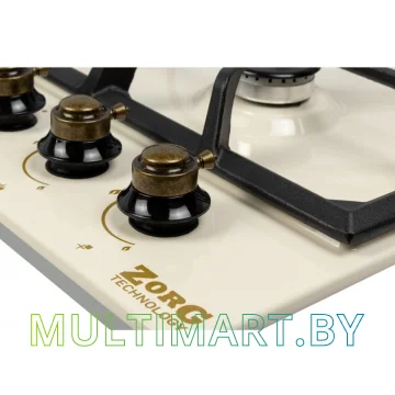 Газовая варочная панель ZorG Technology LTEC D rustical + cream (EMY) картинка 4